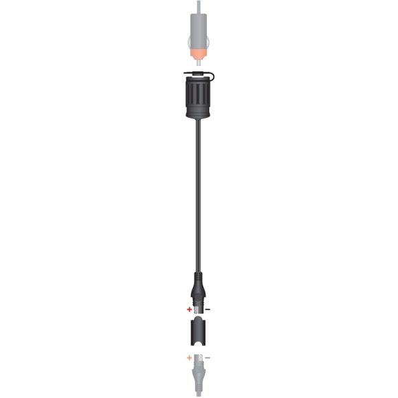 SAE 76 kabelsett AUX utgang sig.lighter (hunn)