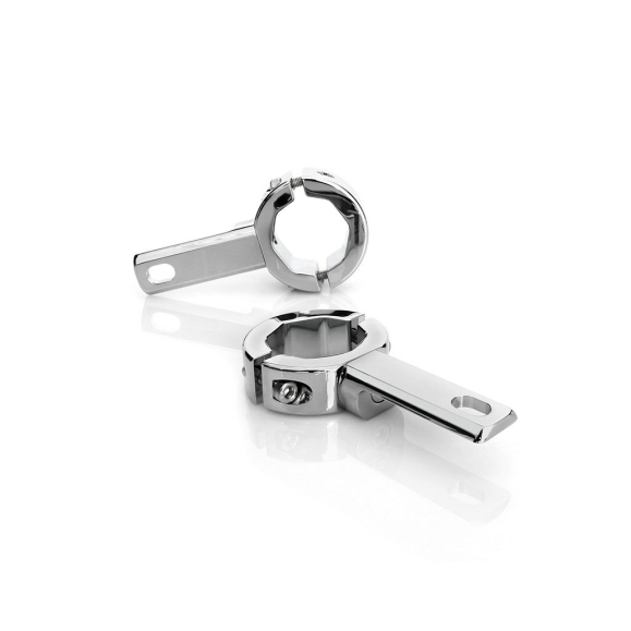 Denali festebraketter for motorvern 32-38mm Chrome